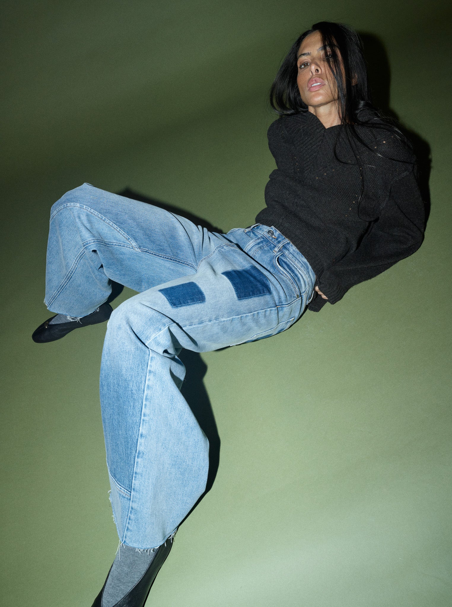 Modelshot / Light Blue Denim / Detail